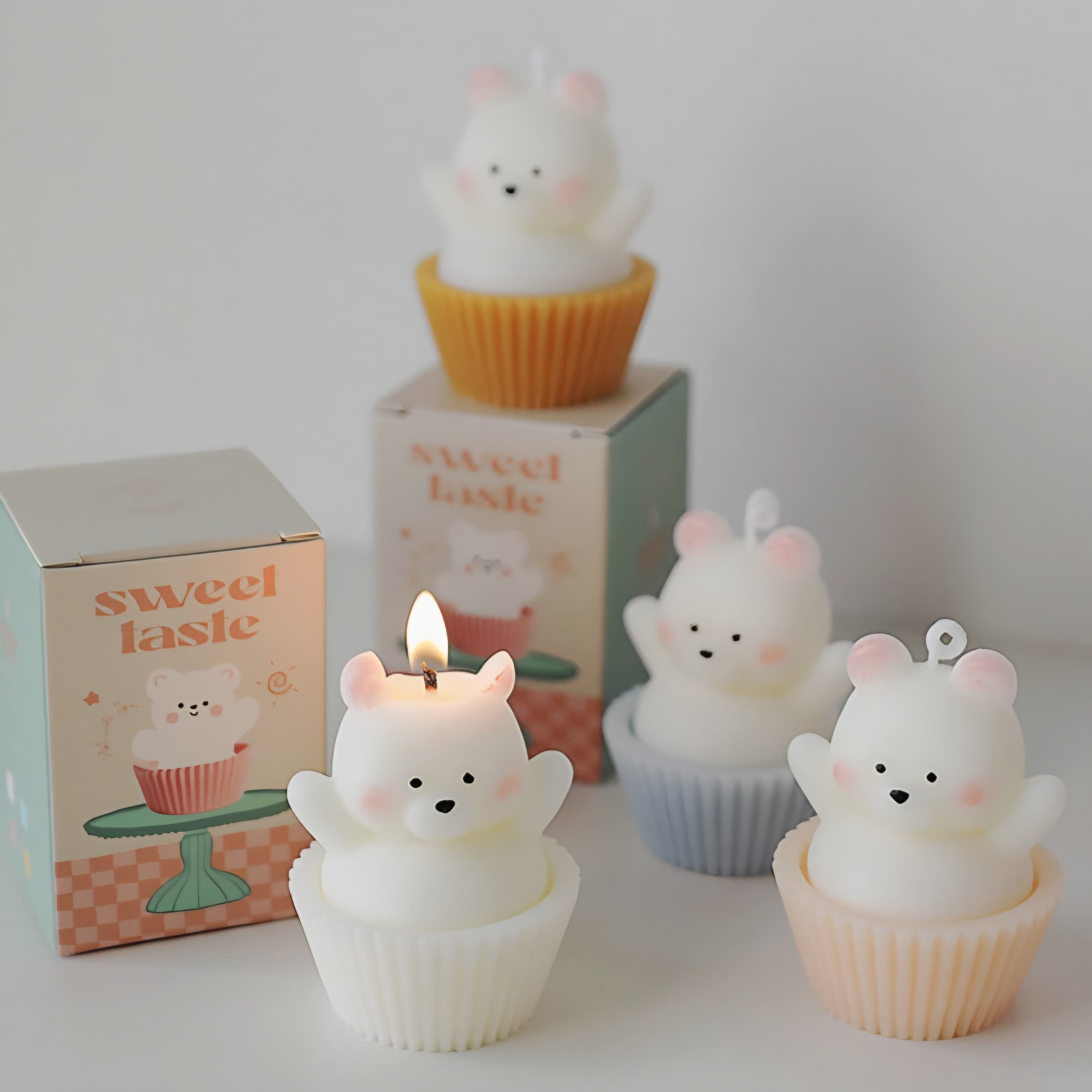 Little Cupcake Bear Scented Candle