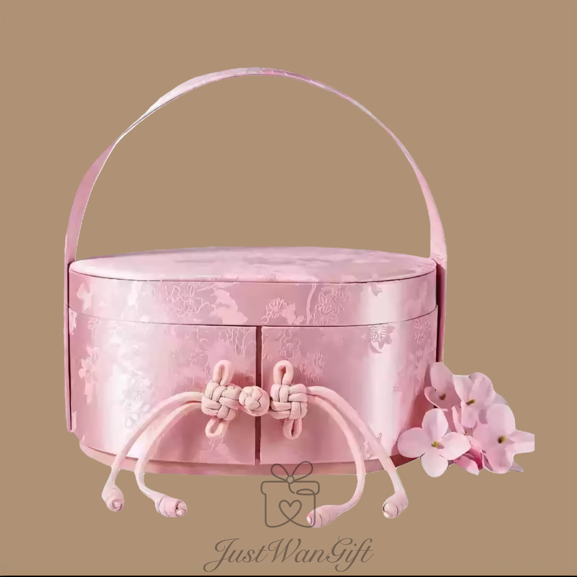 Pink Modern Chinese-Style Handheld Gift Box