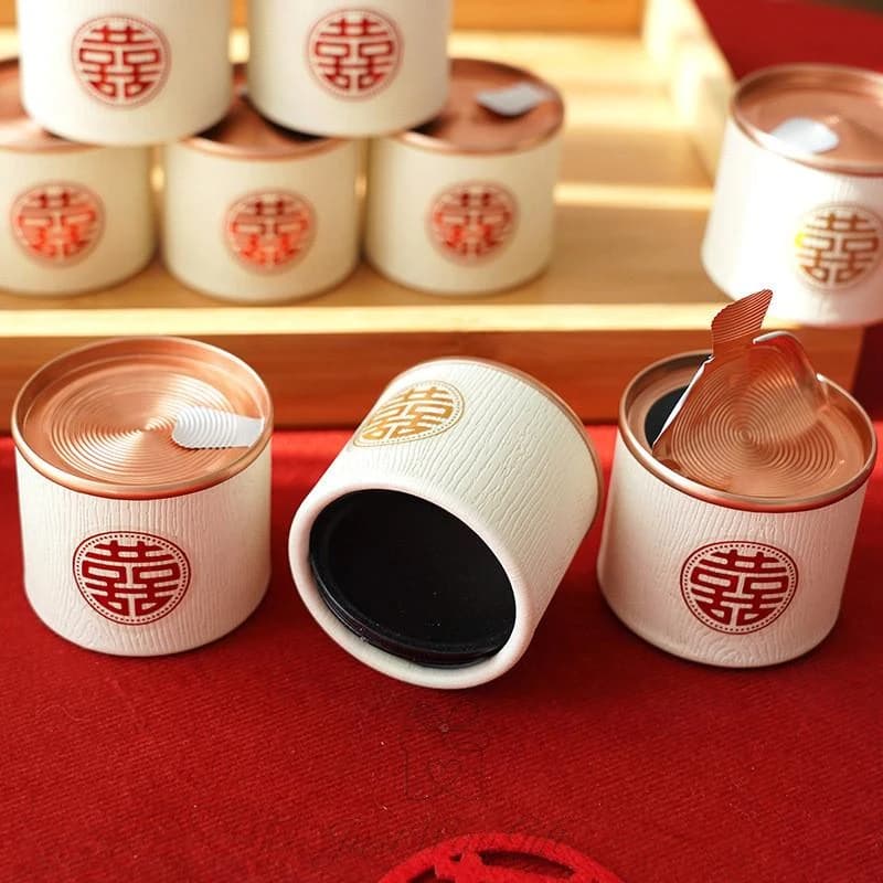 "Double Happiness" Petite Canister
