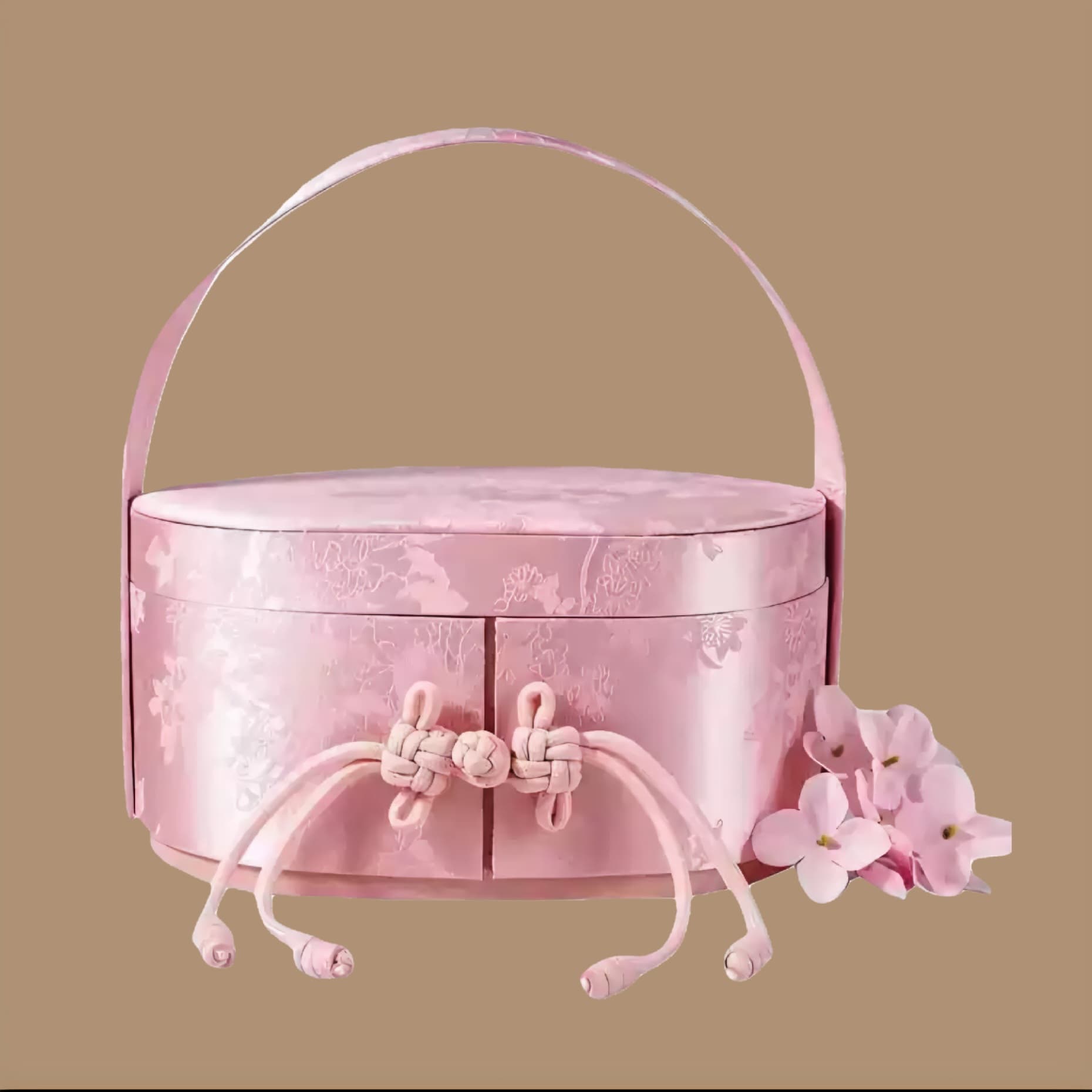 Pink Modern Chinese-Style Handheld Gift Box